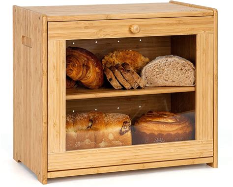 large bread box for countertop